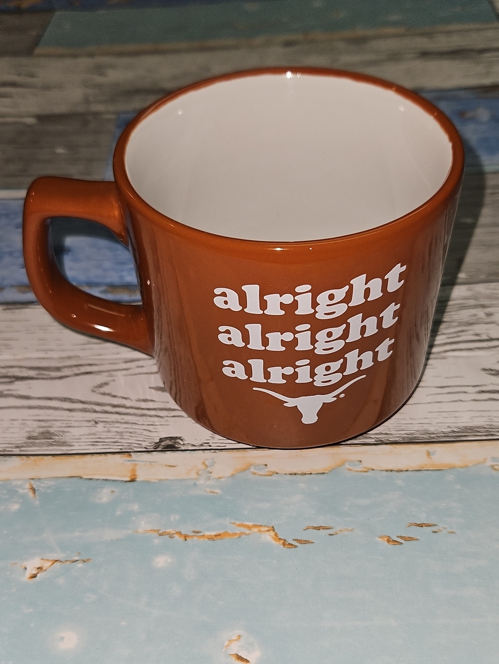 "Alright Alright Alright" Repeating Logo UT Ceramic Mug
